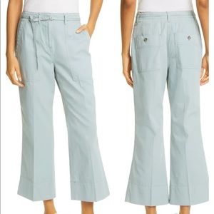 Club Monaco Belted Flare Chino Pants